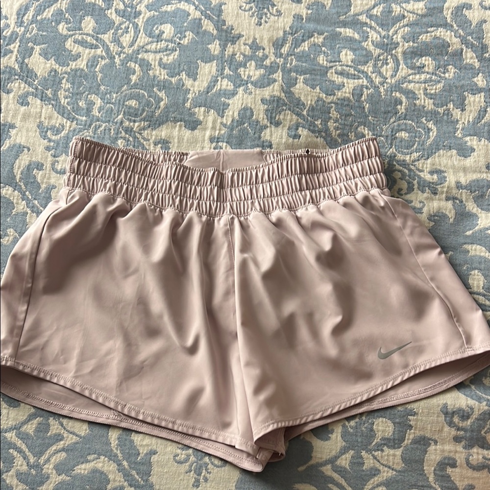Nike Pink Athletic Shorts Lightweight Elastic Waist